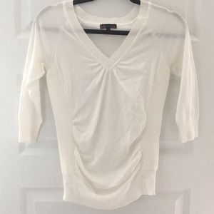 White Fitted Sweater